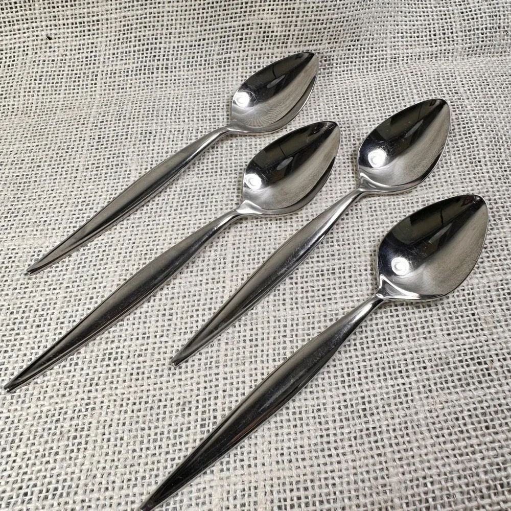Ebbtide Estate Stainless Teaspoon‎ Set of 4 USA Replacement Flatware 6 Inch